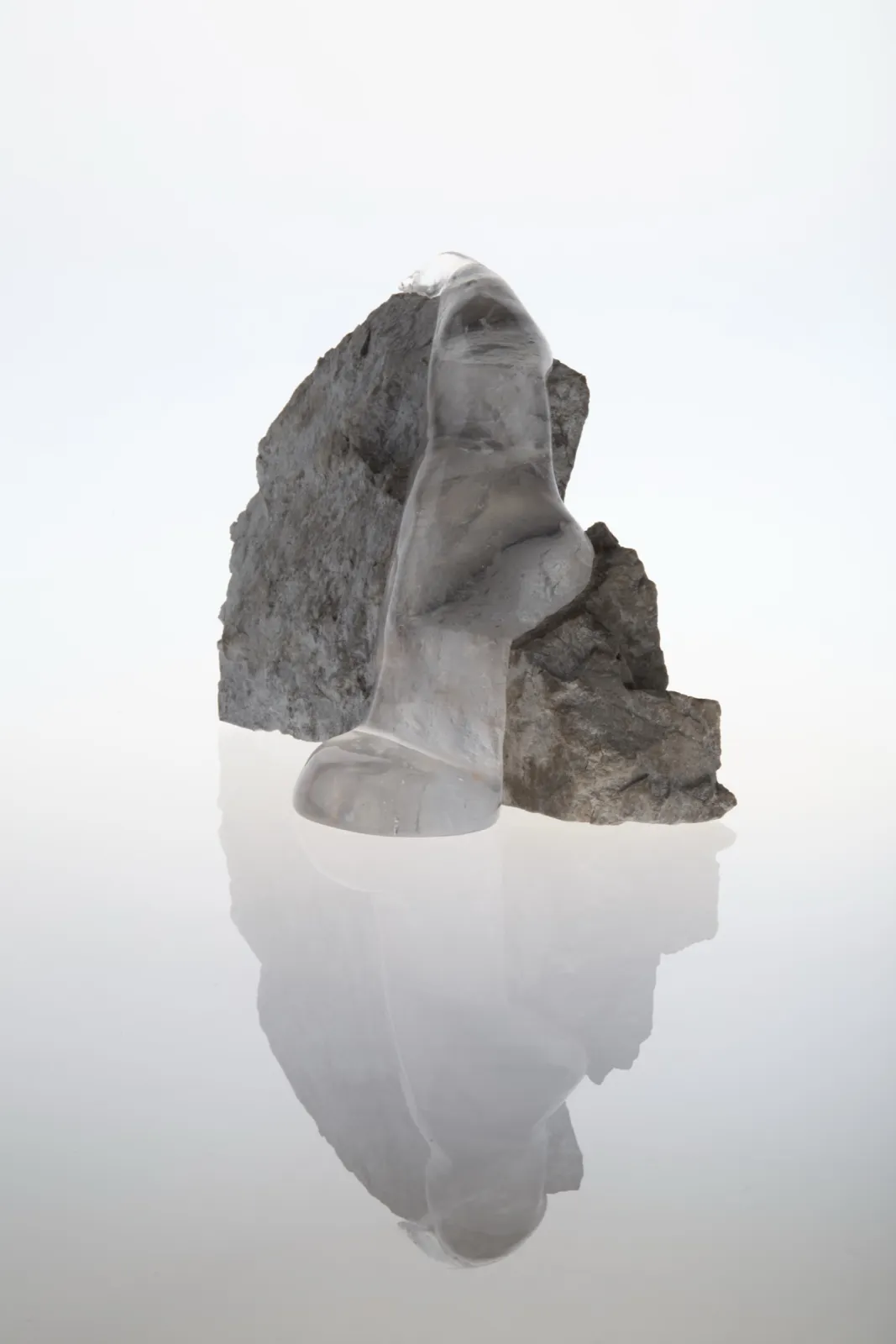 Hana Renko, Born in Between, Cast glass and stones, 2025