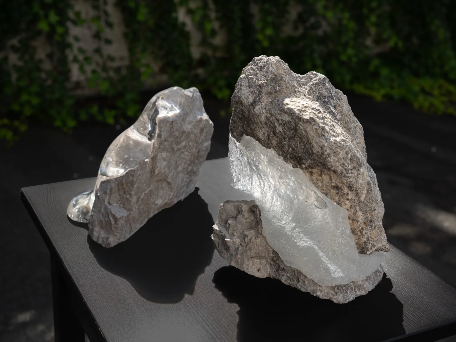 Hana Renko, Born in Between, Cast glass and stones, 2025