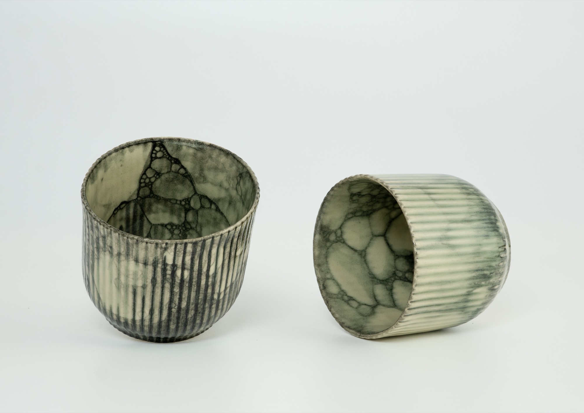 Hana Renko, Cups, Stoneware, glazed, 2025