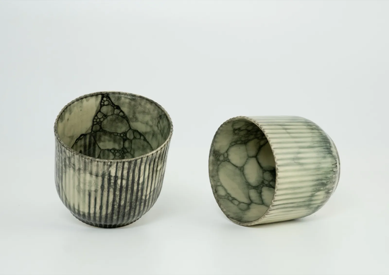Hana Renko, Cups, Stoneware, glazed, 2025
