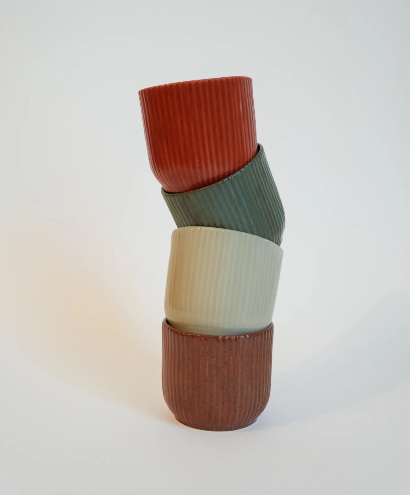 Hana Renko, Cups, Stoneware, glazed, 2025
