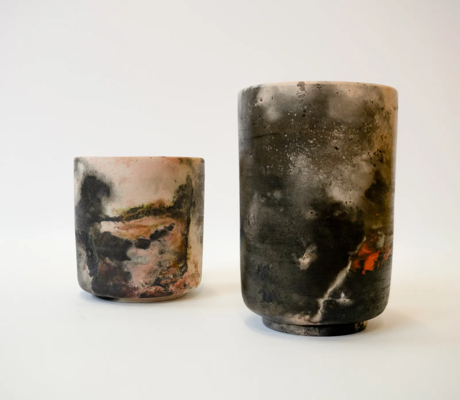 Hana Renko, Playing with Fire, Stoneware and porcelain, barrel fired, 2026