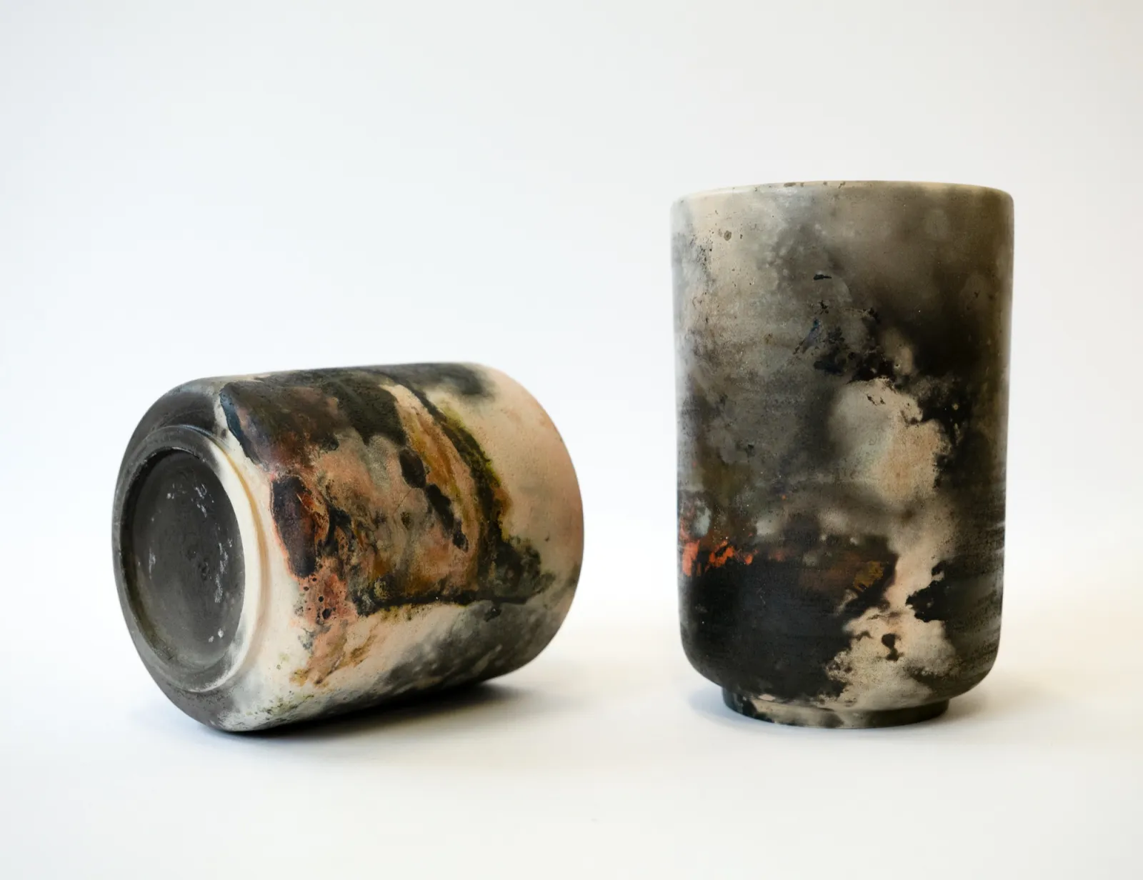 Hana Renko, Playing with Fire, Stoneware and porcelain, barrel fired, 2026