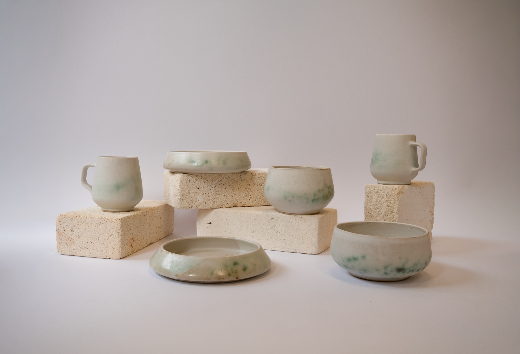 Hana Renko, Tableware Set, Stoneware, glazed, 2026