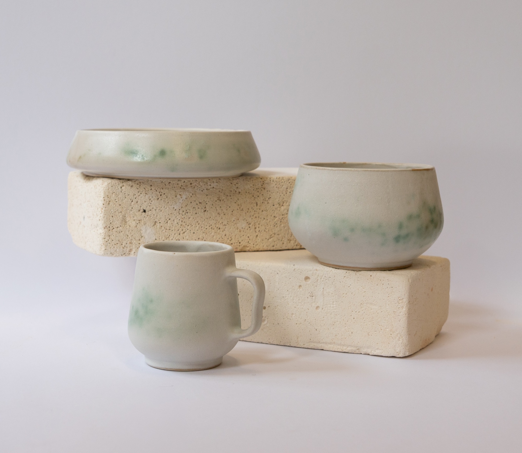 Hana Renko, Tableware Set, Stoneware, glazed, 2026