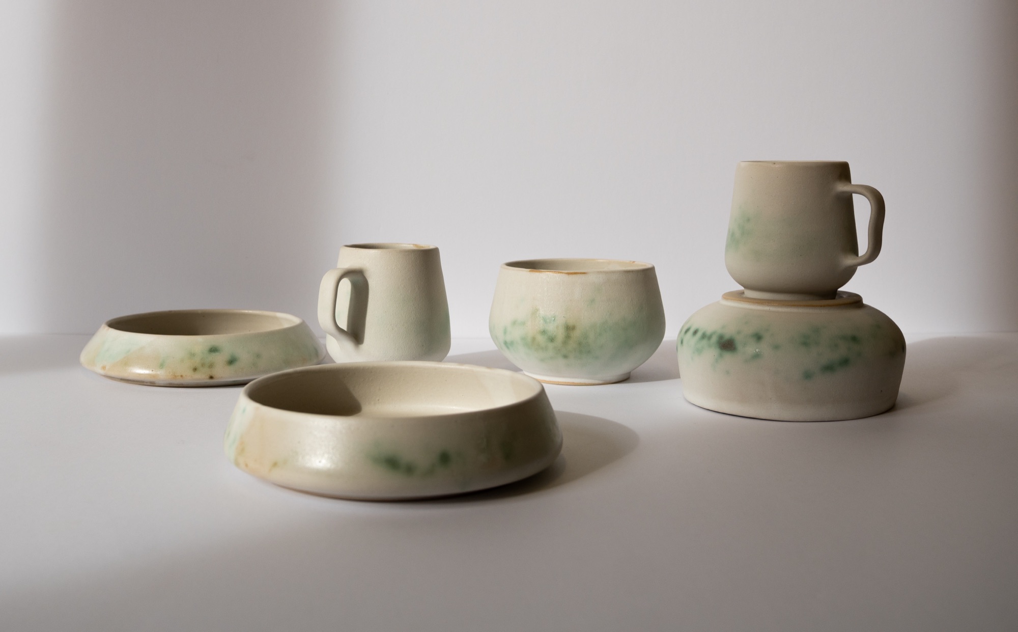 Hana Renko, Tableware Set, Stoneware, glazed, 2026