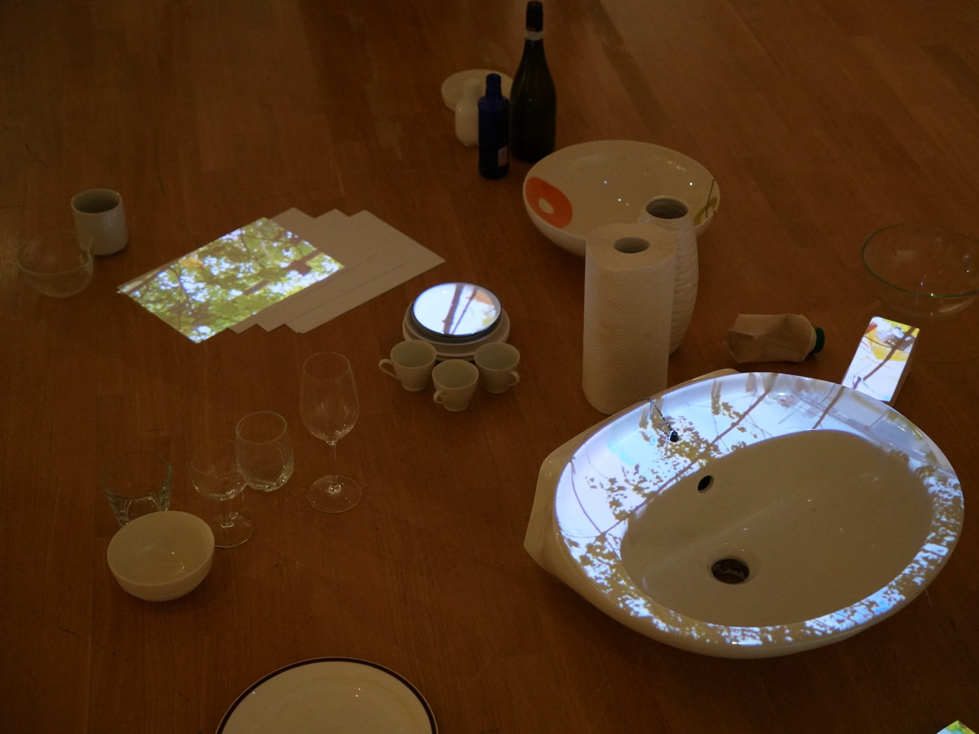 Hana Renko, White Trace, Spatial installation; video, sound, found objects, quarry waste material, 2026